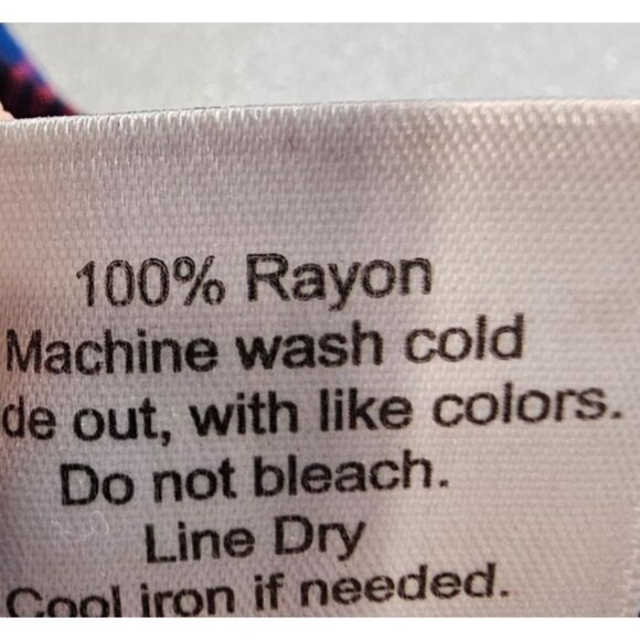 KAVU Womens L Rita Sleeveless V Neck Blue‎ Red Plaid Dress - Picture 13 of 13